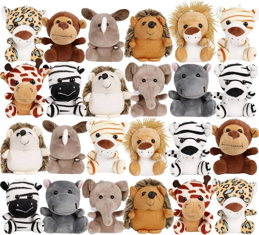 12cm Mini Safari Plush – Party Favor Set