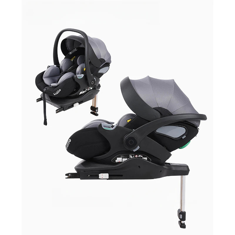 Baby Car Safety Seat Portable Universal Child Can Sit and Lie Baby Carrier Strengthen ISOFIX Hard Interface