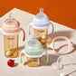 Square Handle Feeding Bottle Lightweight Handle Easy Grasp for Baby 6M+ 4XBD