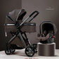 2025 New baby stroller High landscape 3 in 1 baby carriage Luxury Pushchair Baby Cradel Infant Carrier kinderwagen car 2in1
