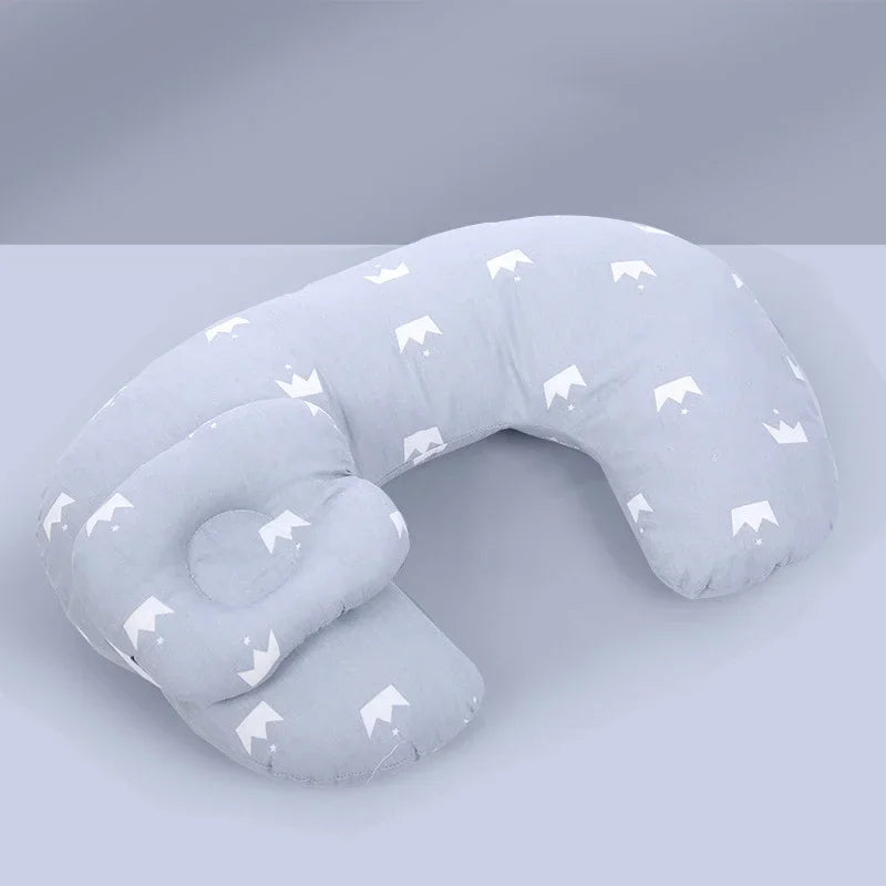Newborn Breastfeeding Pillow Baby Printed Cotton Pregnant Woman Bedroom Pillow Washable Breathable Waist Guard Feeding Pillow