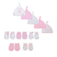 Unisex Cotton Newborn Baby Hat and Gloves Set 10Pieces