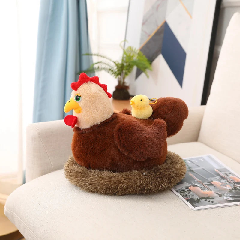 Chick Family Plush Set – Mom & Baby Cuddle!