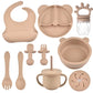 Infant Feeding Essentials – 9PCS Silicone Feeding Kit with Bib