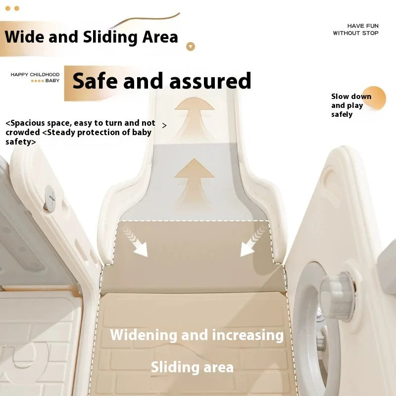 Toddler Slide & Swing Playset with Activity Board