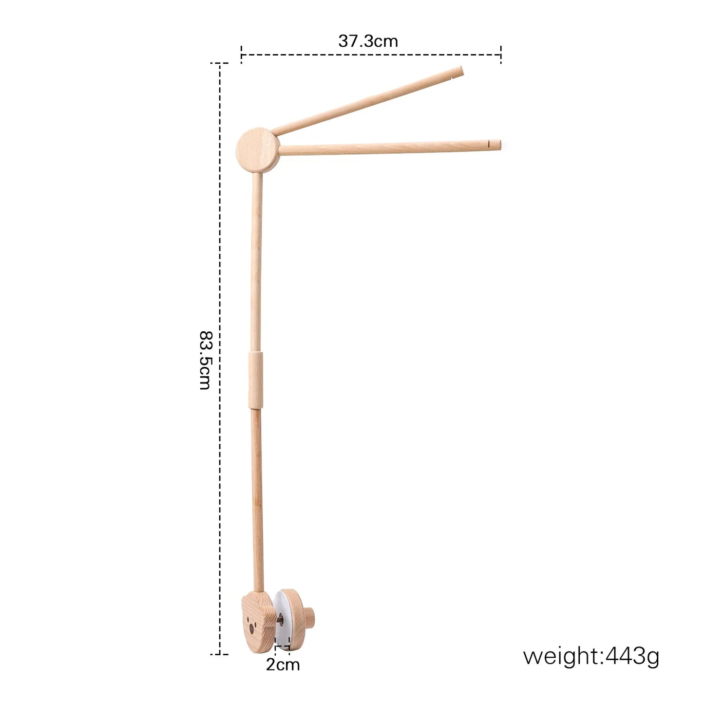 Revolving Music Box For Newborns Baby Crib Imitation Wood Color Hanging Rattle Baby Soothing Musical Toys 0-12 Months Baby Gift