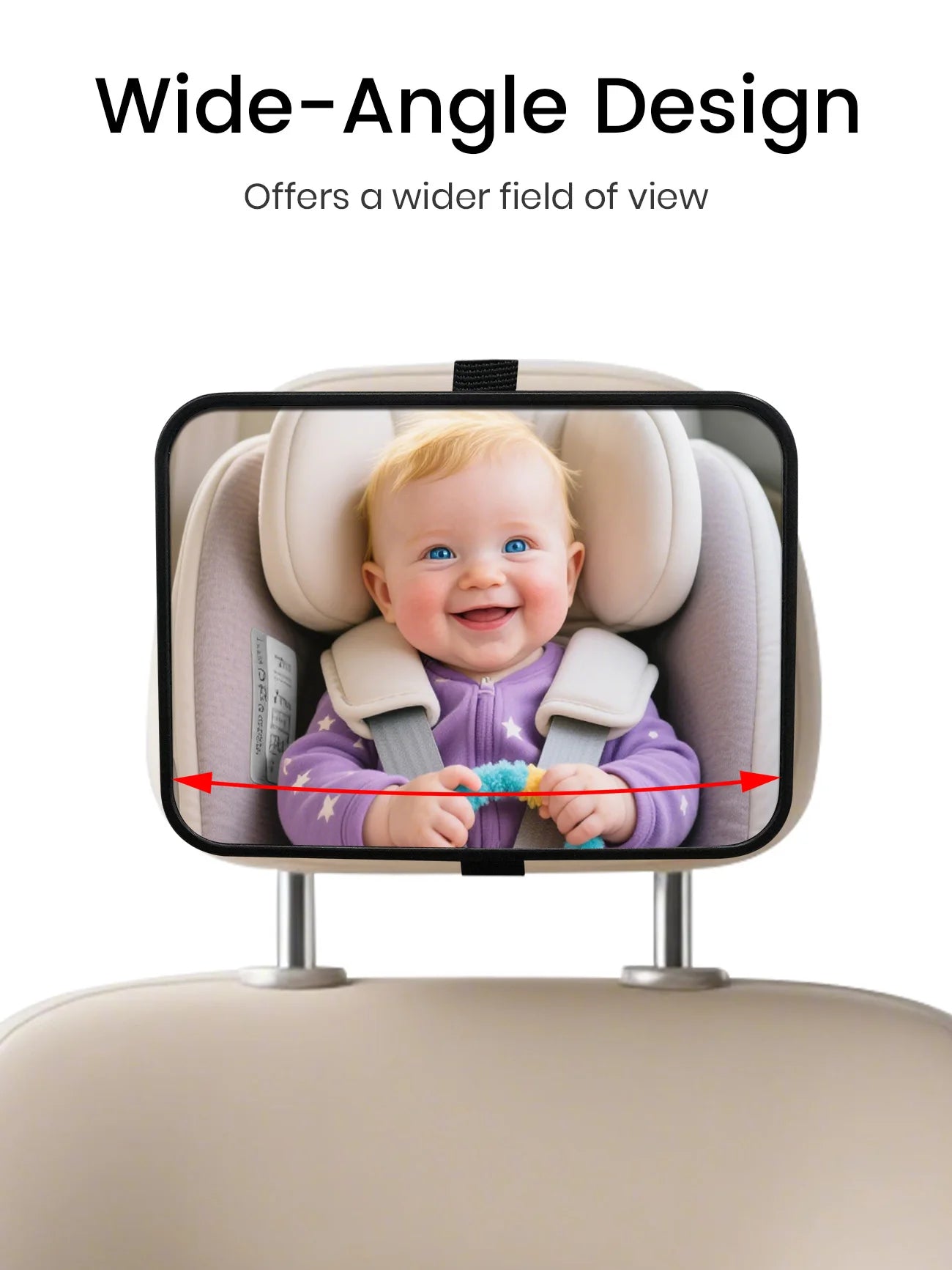 Baby Car Mirror Rearview Infant Child Monitoring Mirror for Vehicle Rear Seat Universal Fit Baby Car Mirror