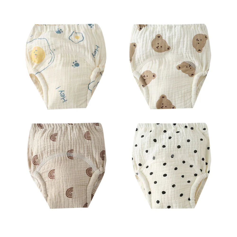 Soft Cotton Gauze Baby Training Pants