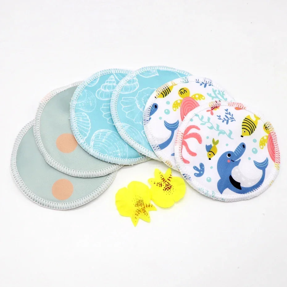 Breast Pads Bamboo Nursing Pads Absorbency Waterproof Washable Feeding Pad Reusable Breathablefor Nursing and Maternity Moms