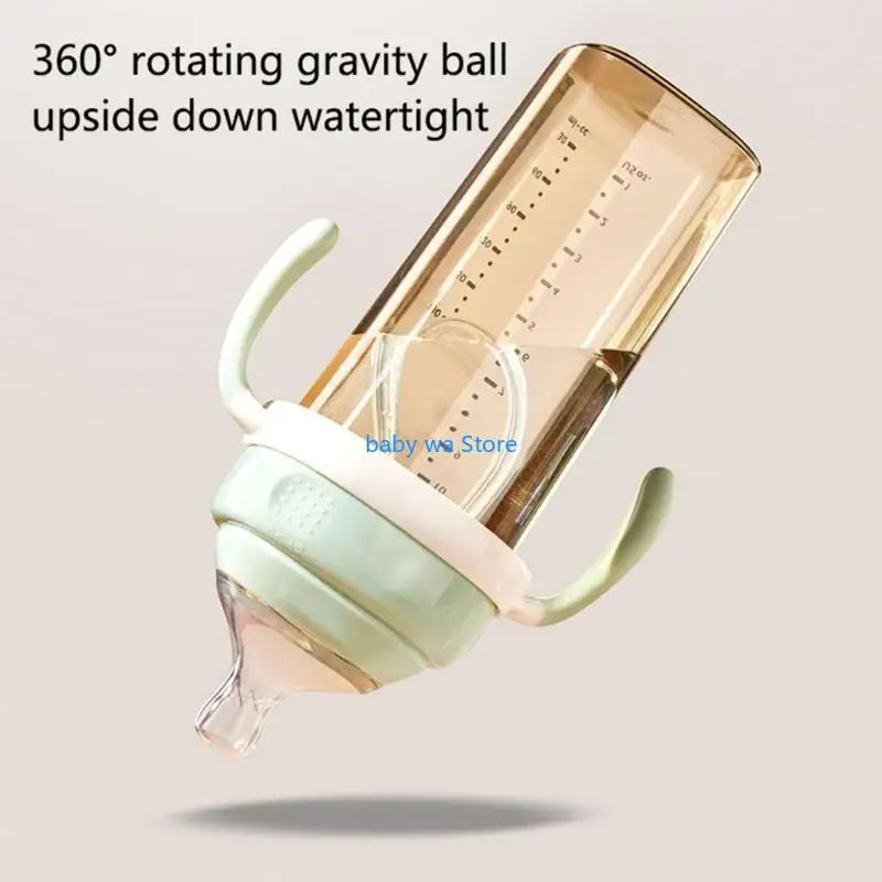 Square Handle Feeding Bottle Lightweight Handle Easy Grasp for Baby 6M+ 4XBD