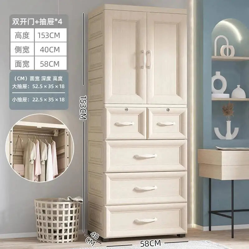 Luxury Wardrobe Clothes Closet Baby Cupboard Sliding Door Wardrobe Bathroom Cabinets Armario Organizador Bedroom Furniture