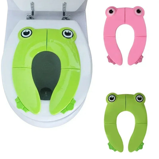 Portable Kids Travel Potty Seat – Foldable Training Cushion & Toilet Seat Cover for Toddlers
