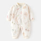 Newborn Winter Clothes Quilted Thicken Warm Christmas Baby Girl Romper 1st Birthday Baby Jumpsuit For Boys
