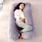 Soft Fleece Pregnant Pillow Gravida U Type Lumbar Pillow Multi Function Side Protect Cushion, Pillowcase, PP Cotton Dropshipping