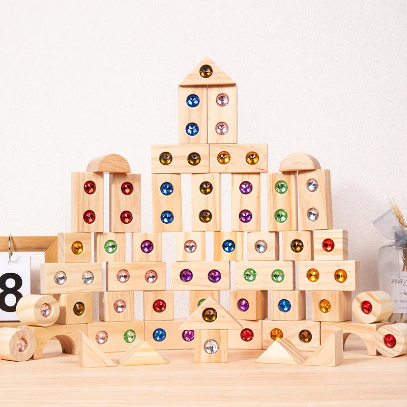 Sparkling Gem Blocks – Montessori Fun!