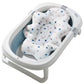 Universal Baby Bath Seat Pad Newborn Floating Recliner for Tub 2-in-1 Sit Lie Support Mat for Baby Breathable Mesh Wash Cradle