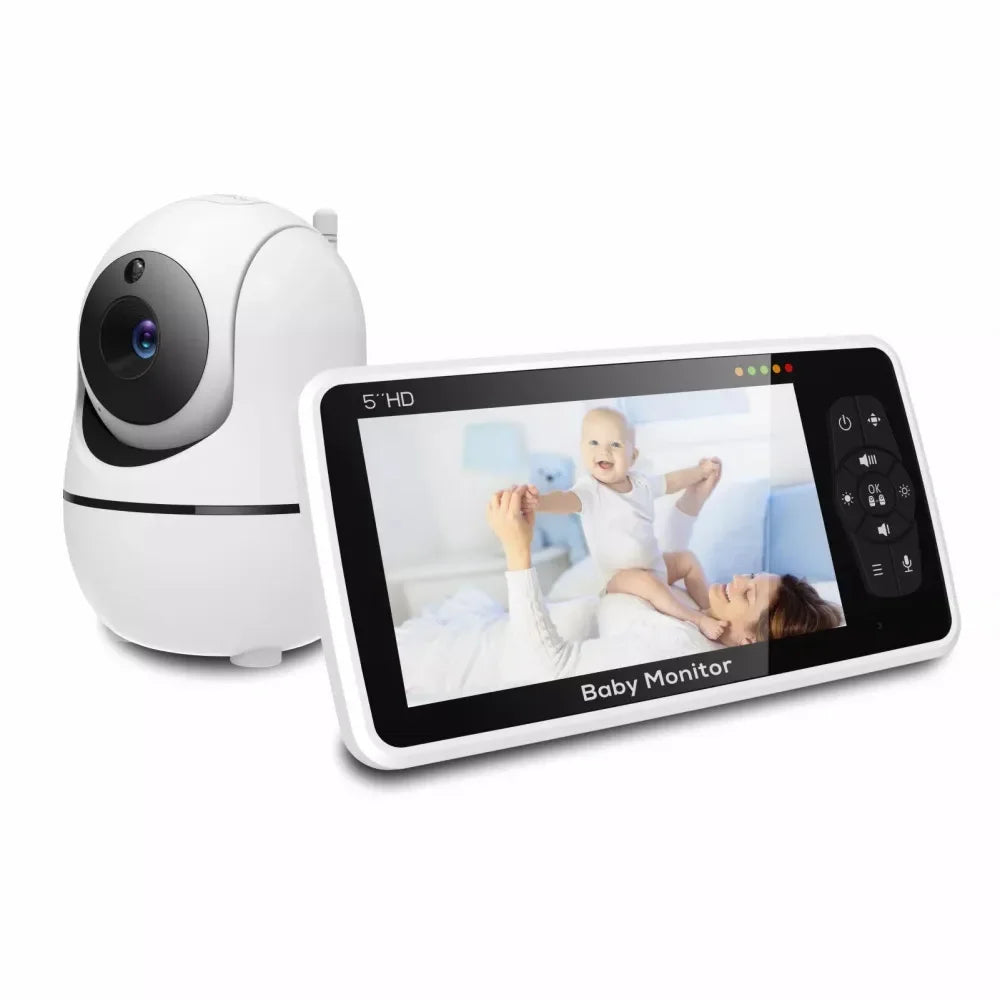 Nouveau babyphone 5 pouces avec zoom 4x et berceuses