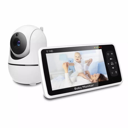 Nouveau babyphone 5 pouces avec zoom 4x et berceuses