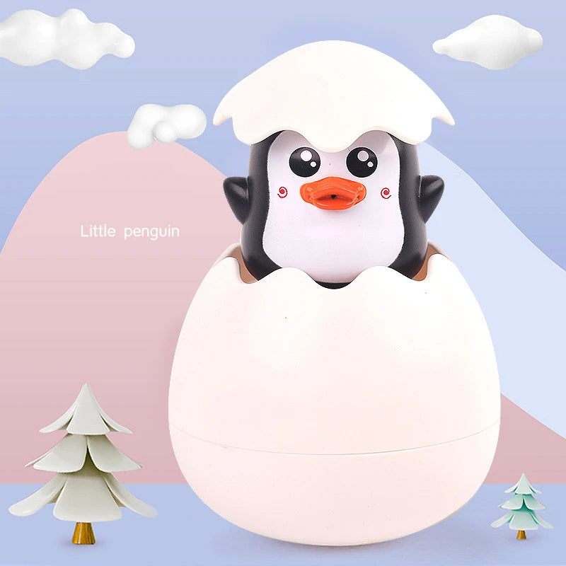 Bath Bathtub Toys for Toddlers Duck Rotatable Waterwheel Bathroom Strong Suckers Water Scoop Fun Bath Toys Kids Gifts