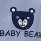 2-Picec Baby Four Seasons Tie Feet Bodysuit for Boys Little Bear Creative Baby Cute Bodysuit Made of Pure Cotton, Soft  Comforta