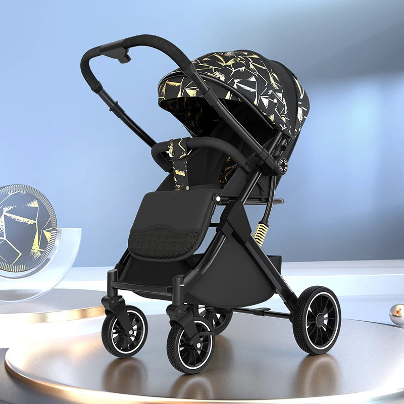 High Landscape Shock absorption Baby Stroller Portable Travel Folding Prams Sit and lie down in both directions Baby carriage