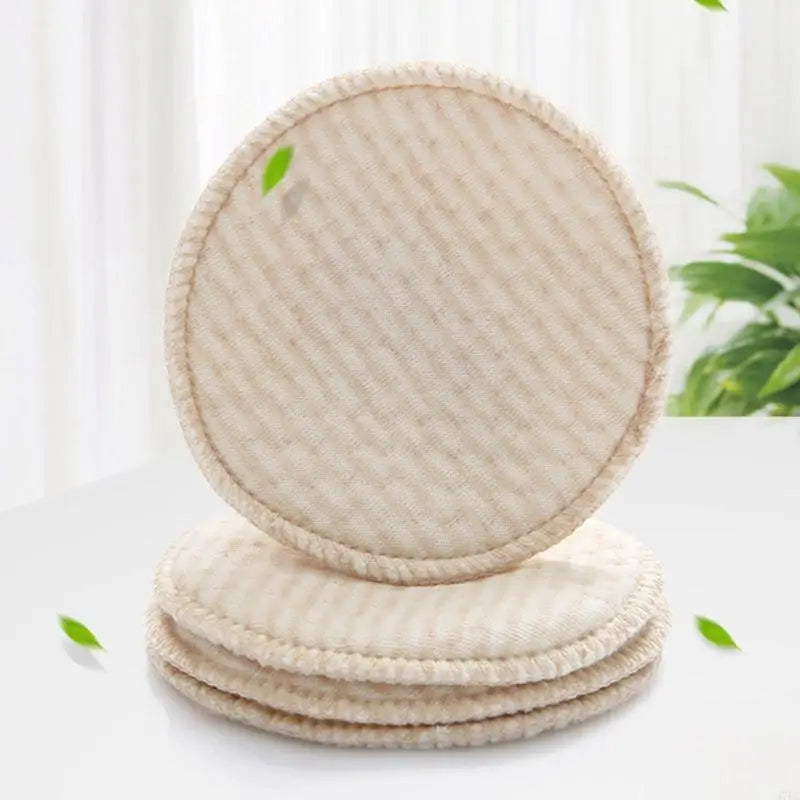 4pcs Reusable Nursing Breast Pads Washable Soft Absorbent Baby Breastfeeding Breast Cotton Pads for Pregnant Women