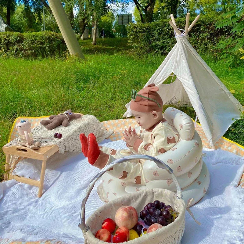 Baby Inflatable Sofa – Portable Multi-Use Bath & Sitting Chair