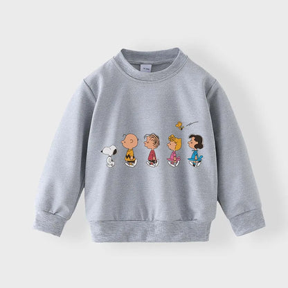 Snoopy pattern boy and girl hoodie hot stamping clothing optional printing