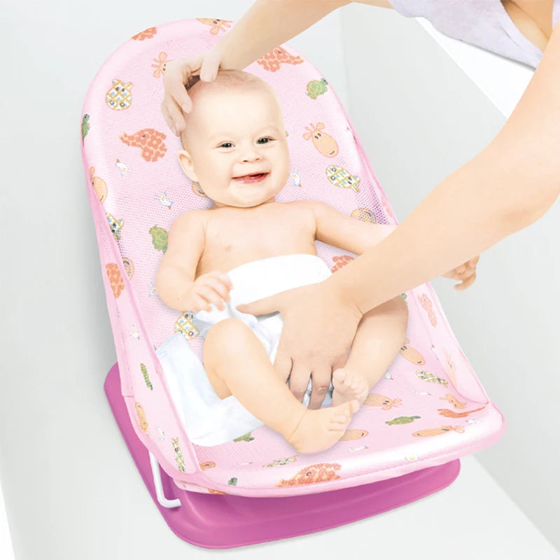 Summer Deluxe Baby Bather Seat Comfort Folding Baby Bather Rocking Chair Baby to Toddler Bath Tub - No-Slip Seat