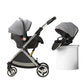 Luxurious Light High Landscape Baby Stroller Egg-shaped Seat for Newborn One Hand Recline Pushchair Pram Compact Size