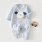Cute Cartoon Embroidered Baby Jumpsuit