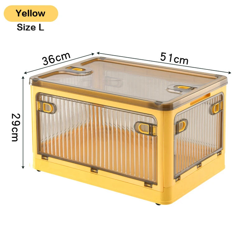 BGRORIO Foldable Storage Box Closet Organizer With Wheels Stackable Sundries Organizer Clothes Quilts Toys Books Storage Box