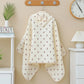 Soft Cotton Baby Hooded Towel Bath Towel for Boys Girls rabbit ear Bathrobe Sleepwear Kid's Clothing Floral Print Color ponchos