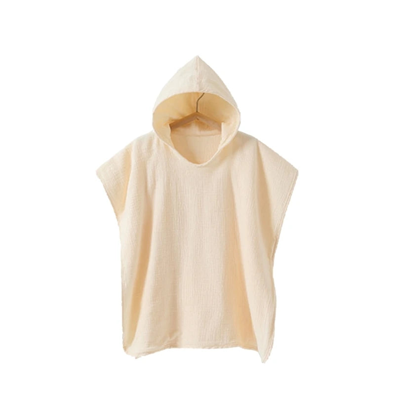 2022 New Baby Hooded Bath Towel Receiving Blanket Muslin 4 Layers Cotton Gauze Swaddle Wrap Towel Cape Bathrobe Cloak Poncho