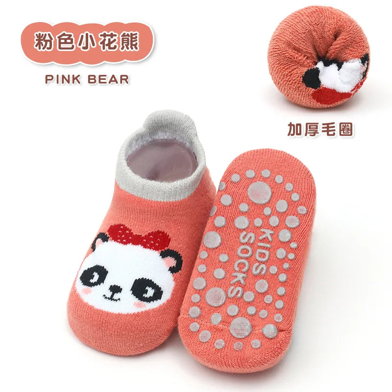 Cute Anti-Slip Baby Socks – Summer Animal Print