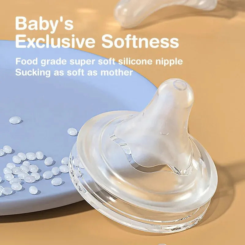 4PCS Newborn Glass Bottles 90/160ML Anti-Choke Baby Bottle Anti-flatulence Milk Feeding Bottles Infant BPA Free 0-6Month