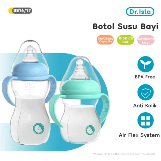 180/330ML Baby Bottle Newborn Baby Bottle  Feeding Cup with Gravity Ball Milk Bottle Baby Bottles Double Handle