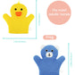 Children's Cartoon Bathing Gloves Fun And Entertaining Mitts for Bath Time