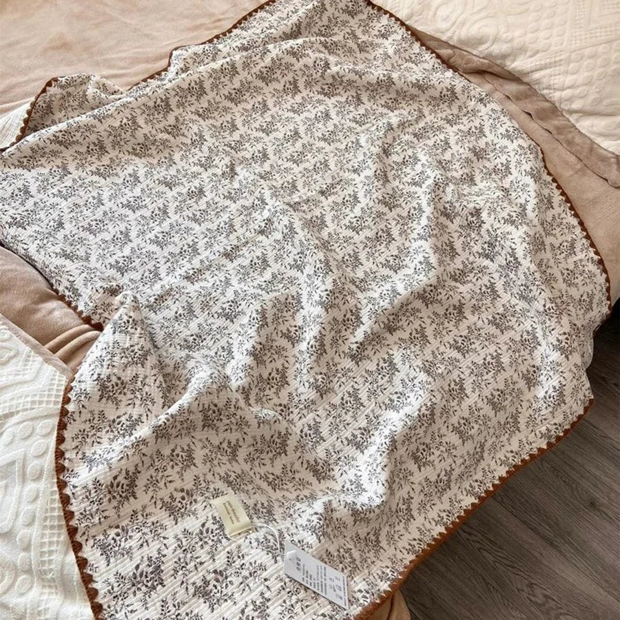 Couverture d'emmaillotage en mousseline à motifs floraux, serviette de bain pour bébé, couvertures d'emmaillotage en mousseline, couvertures en mousseline pour nouveau-né, couverture douce et cirée