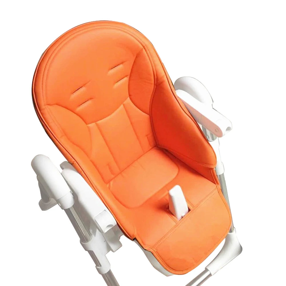 Baby Seat Cushion For Peg Perego Siesta Prima Pappa Zero3 High Chair Children Growth Chair PU Leather Cover Dinner Chair Cover