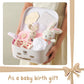 Baby Gift Set – Double-Sided Cotton Blanket, Milestone Cards & Rattle