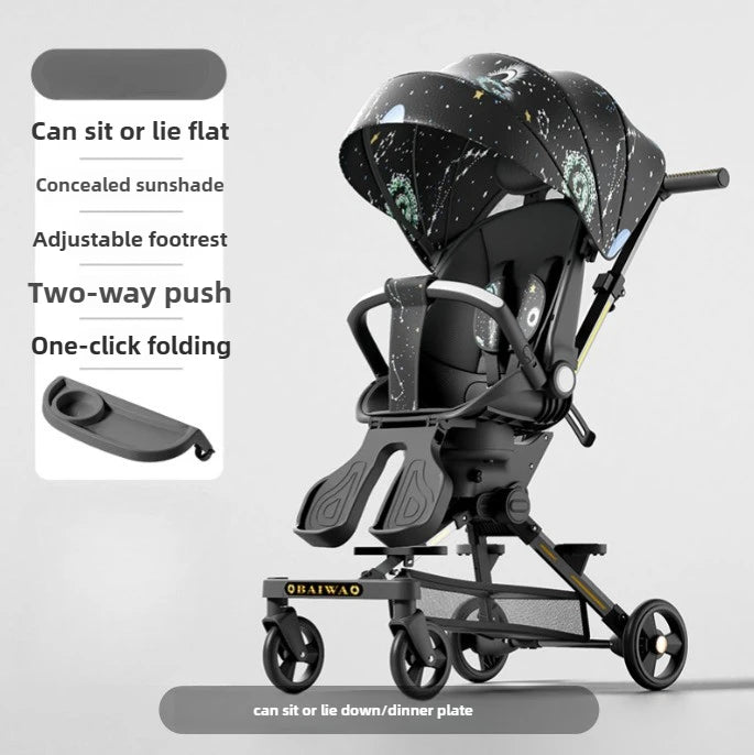 NEW Baby stroller four wheels Shock absorption Portable foldable Stroller Lightweight travel children's Trolley cart
