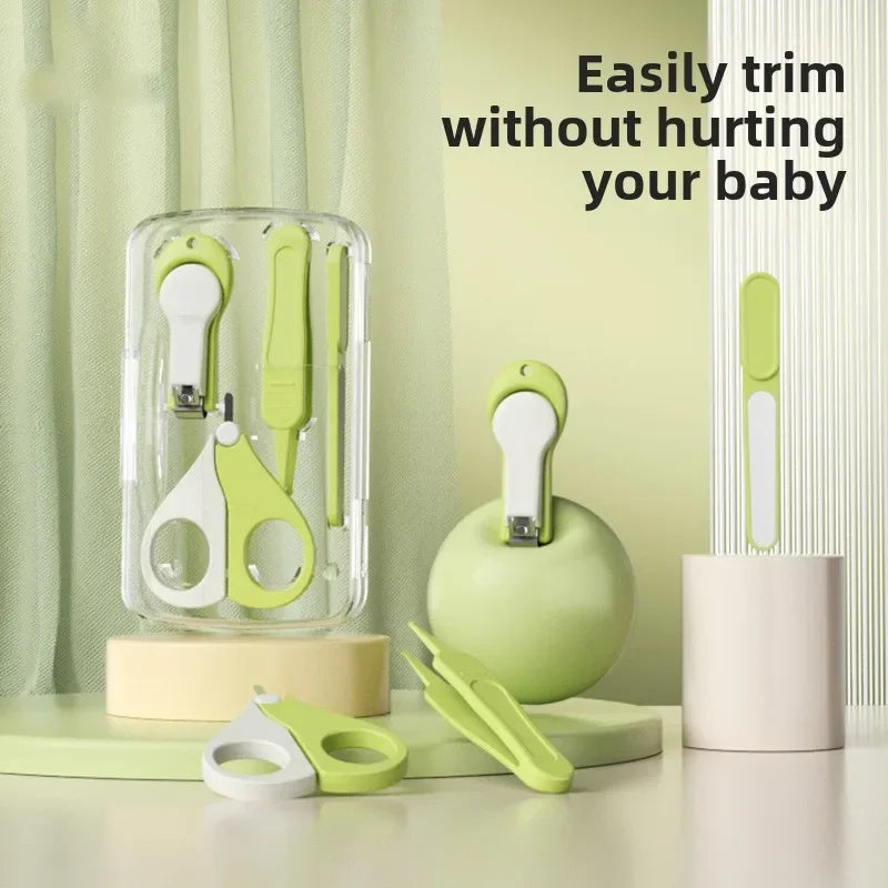 Baby Nail Clipper Set Anti-Pinch for Newborns Professional Nail Care Kit with Safety Scissors  Files Toddler Grooming Tools