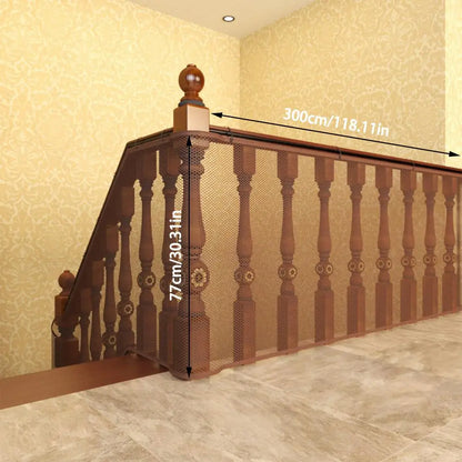 2 M 3 M Thickened Safety Rope Net Balcony Protective Net Fall Protection Kid Stairs Safety Net Baby Adjustable Stair Fence