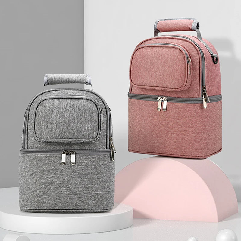 Maternity Cooler Double Layer Insulation Breast Pump Maternity Backpack