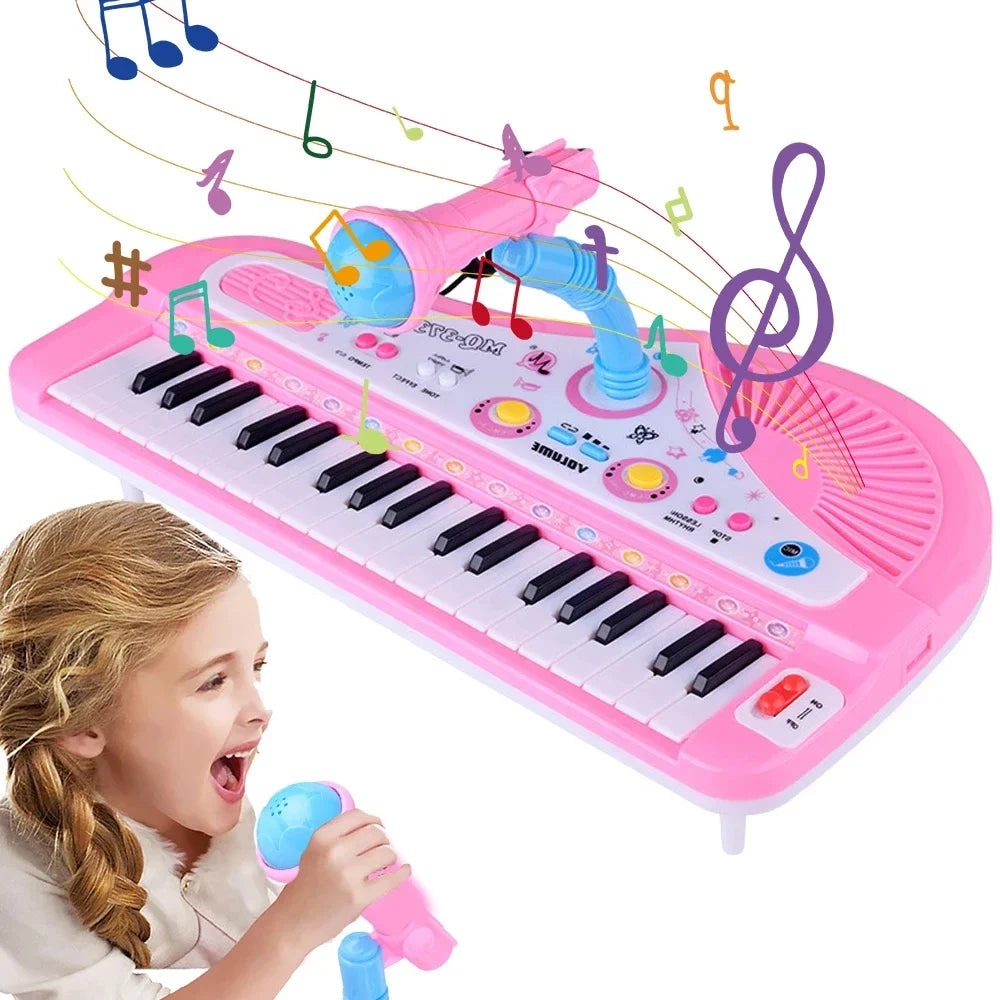 Kids’ 37-Key Piano – Sing & Play Together!