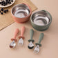 Toddler Feeding Set – 3PCS Bowl, Spoon & Fork for Weaning