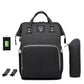 Mummy Diaper Backpack – Large Capacity, USB, Waterproof