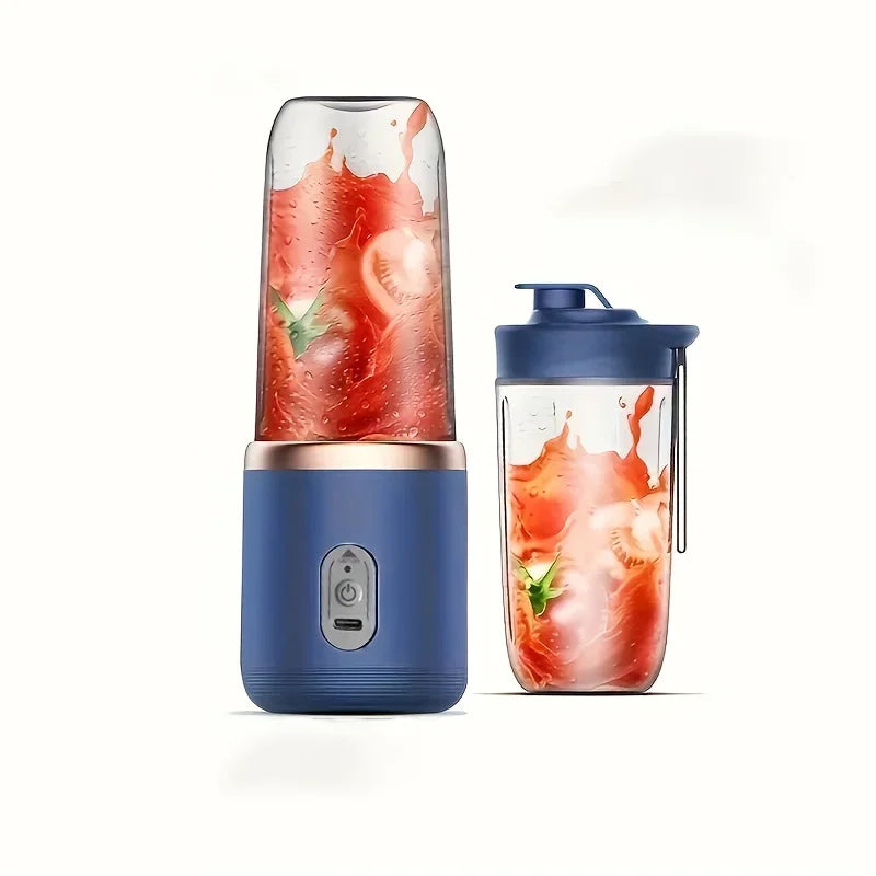 1PC Small juicer, small portable fruit juicer with rechargeable juice cup, two-in-one portable blender and water bottle,