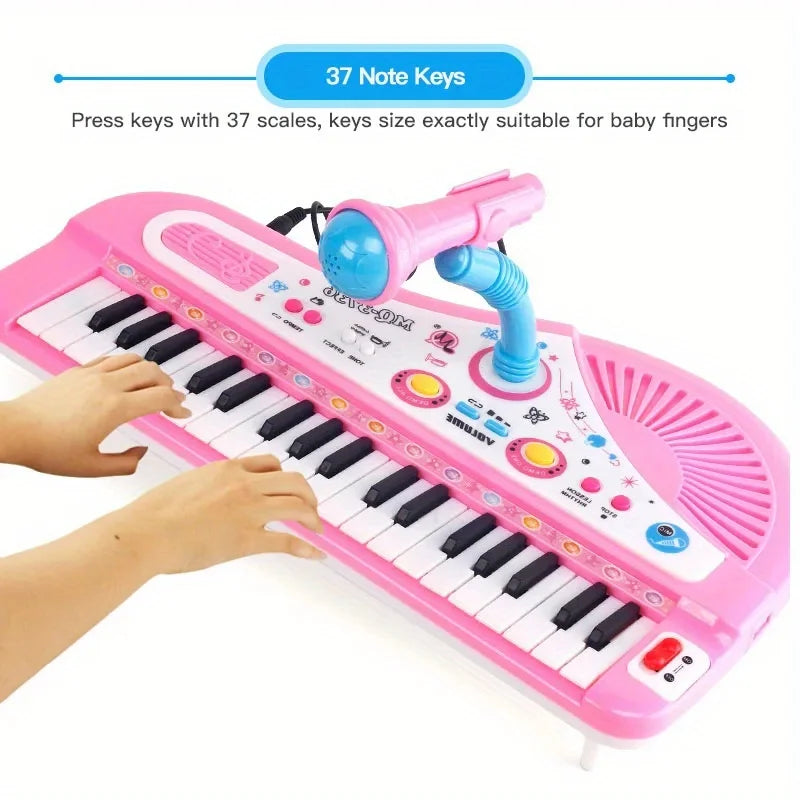 Kids’ 37-Key Piano – Sing & Play Together!